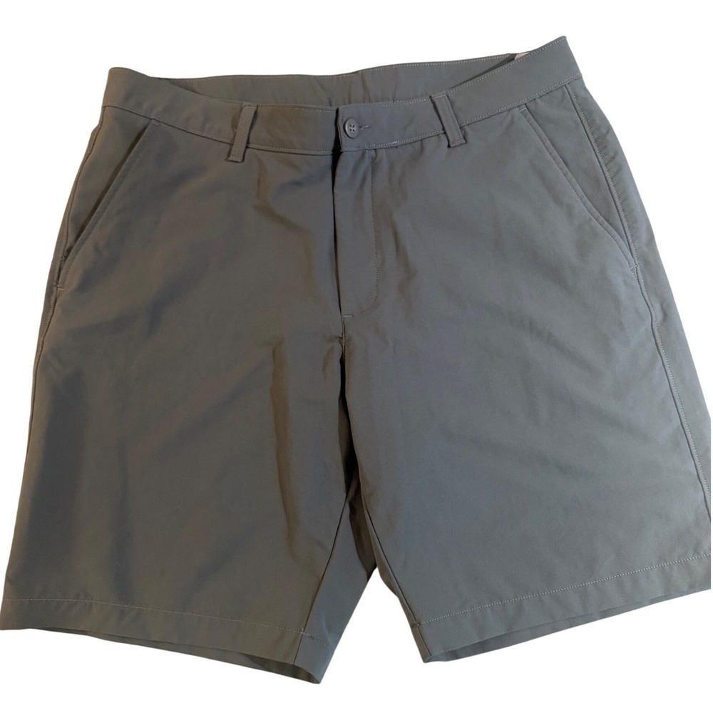 Under‎ Armour Mens Gray Performance Golf Shorts Size 38 Flat Front Activewear